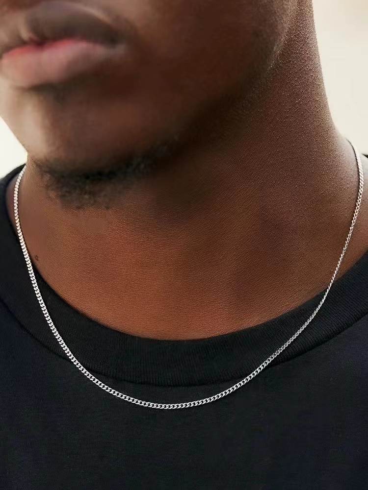 Cuban Link Chain 12Mm - 남성용 스테인레스 스틸 기본 체인 목걸이
