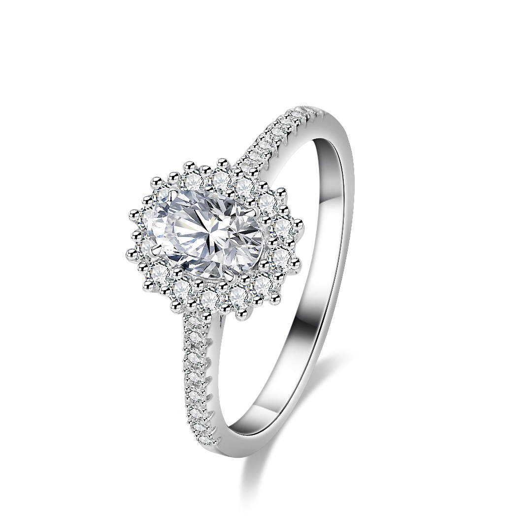 여성을 위한 에일리언 모이사나이트 반지, 18K 금에  - Moissanite Engagement Ring 1 Carat 리뷰 및 가격