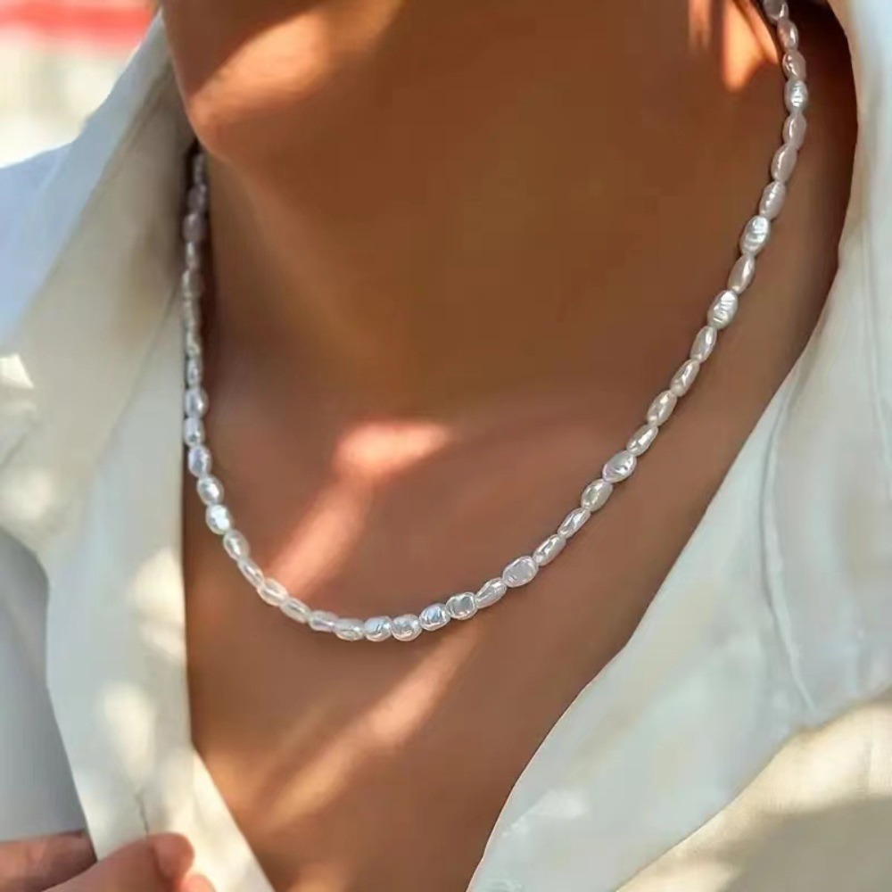 심플한 인조 진주 초커 목걸이 빈티지 인조 진주 모양의 - Pearl Choker Necklace Vintage 리뷰 및 가격