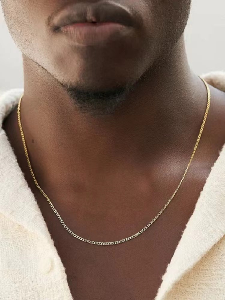 남성용 스테인레스 스틸 기본 체인 목걸이 티타늄 스틸  - Cuban Link Chain 12Mm 리뷰 및 가격